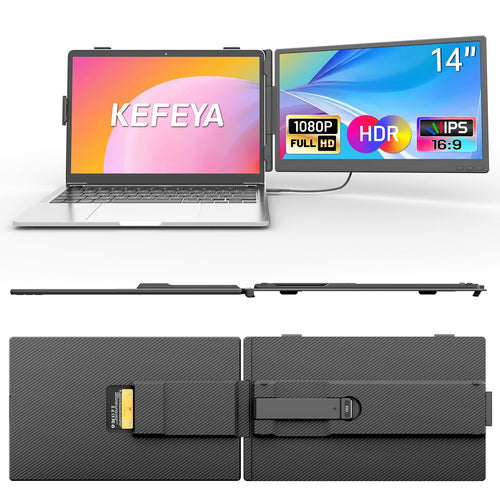 Laptop Bildschirm Erweiterung 14 Zoll FHD IPS Dual Screen für 13–17 Zoll