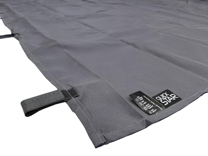 Pavillon Seitenwand 3x3m Anthrazit Polyester mit Reissverschluss 2er-Set - Bild 8