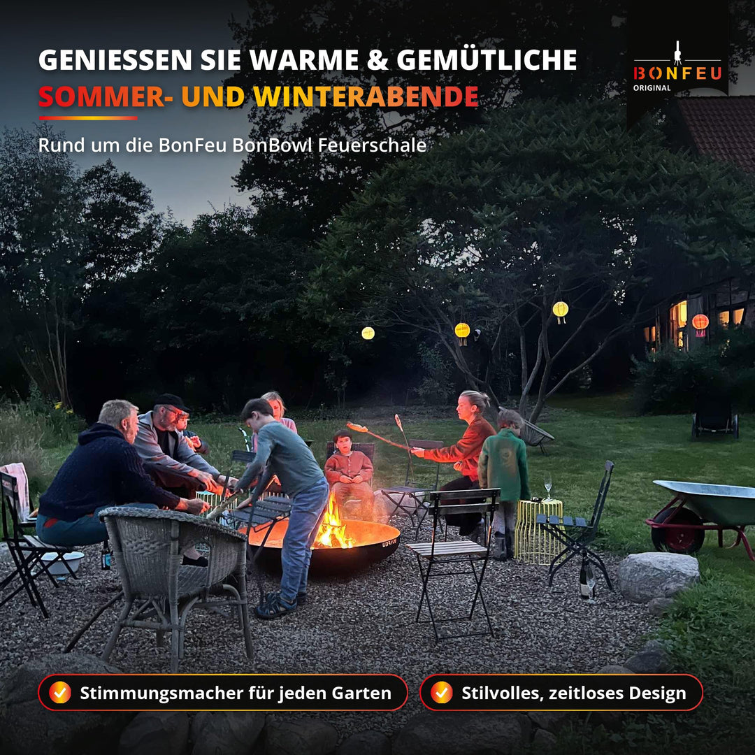 Feuerschale Cortenstahl 80 cm mit Rostpatina für Garten - Bild 2