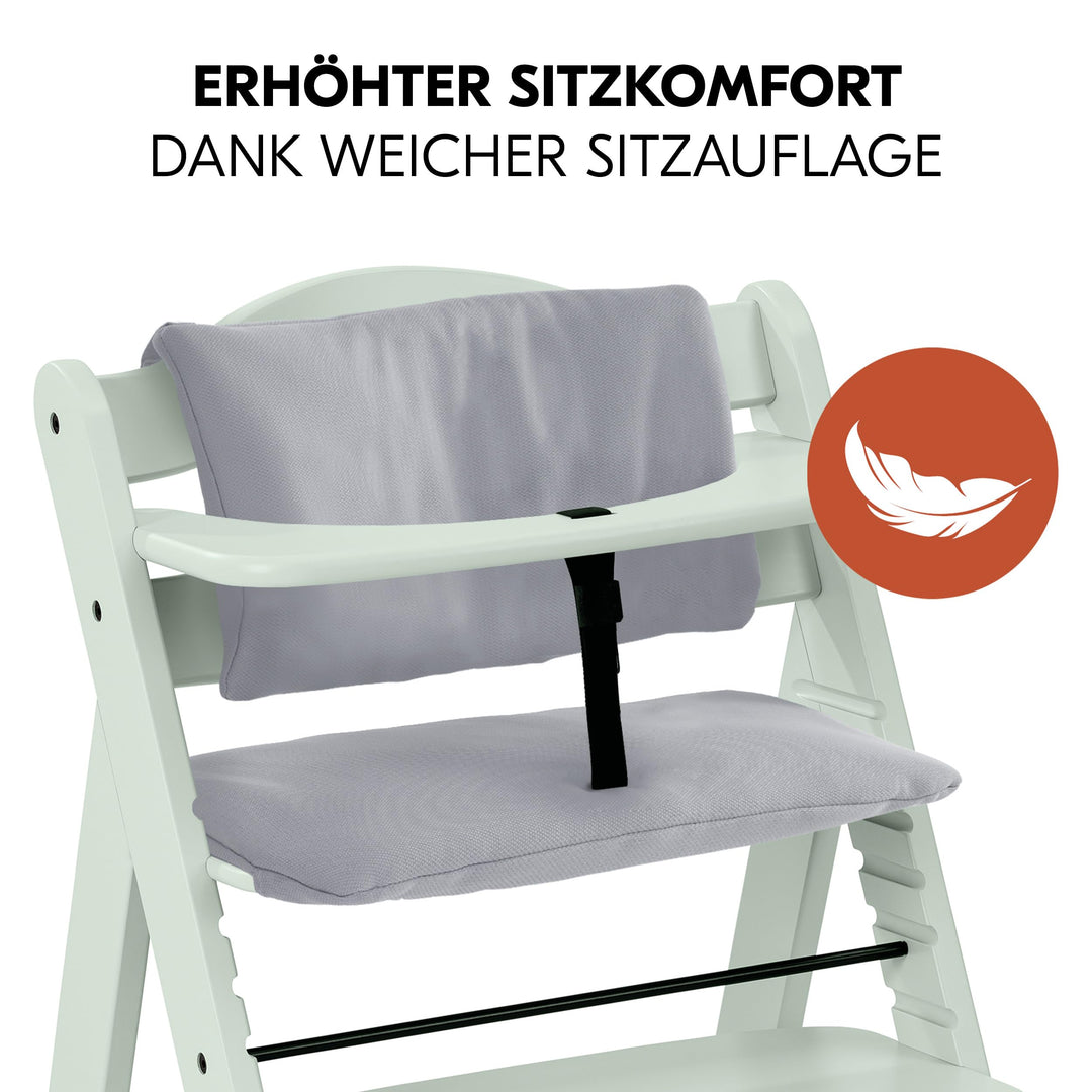 Hochstuhl Buchenholz 4-in-1 Set mit Bouncer &amp; Wippe ab Geburt - Bild 8