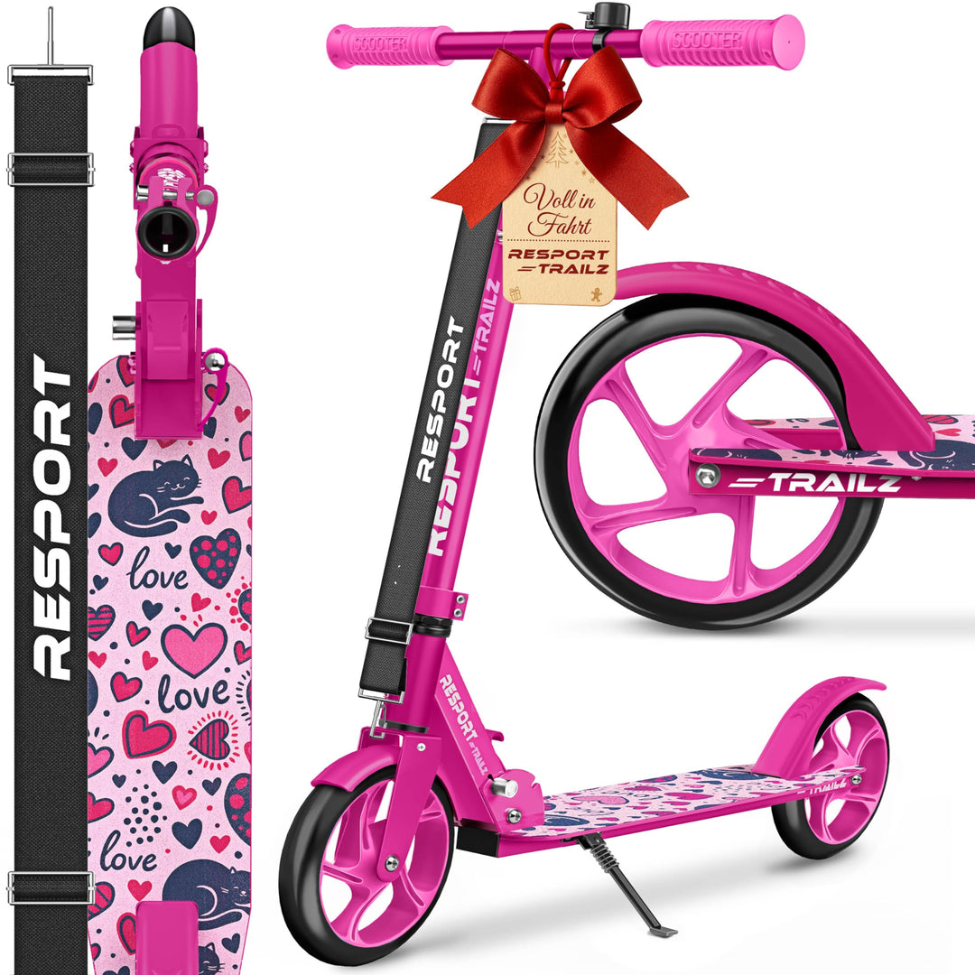 Cityroller klappbar 200mm Rollen höhenverstellbar bis 100 kg