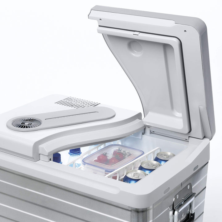 Elektrische Kühlbox 39 L Aluminium 12V/230V für Auto &amp; Camping - Bild 4
