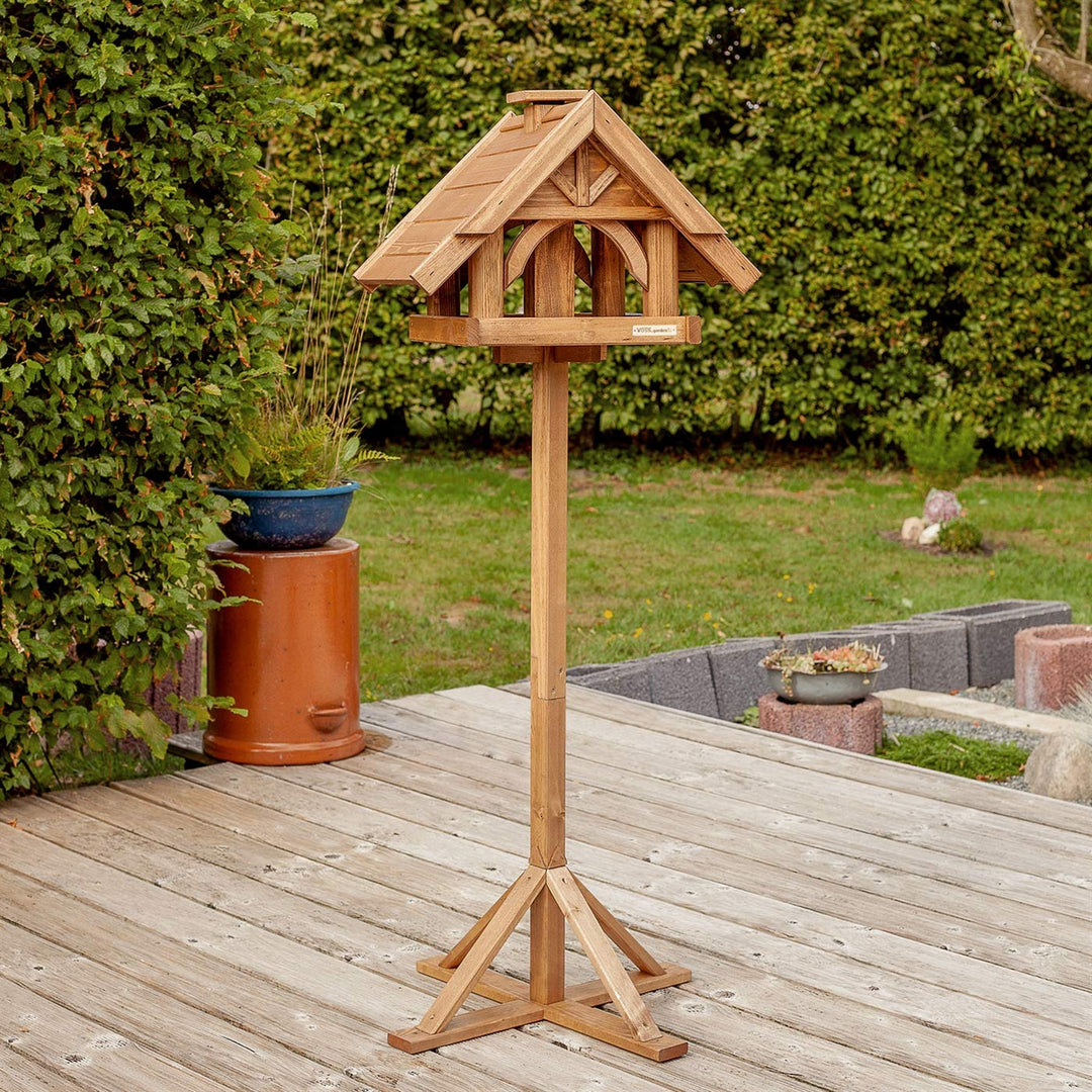 Vogelhaus Holz mit Schutzmittel behandelt für Garten und Balkon - Bild 2