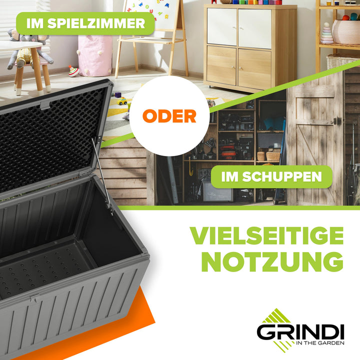 Gartenbox 270 L Kunststoff wasserdicht als Sitzbank nutzbar - Bild 4