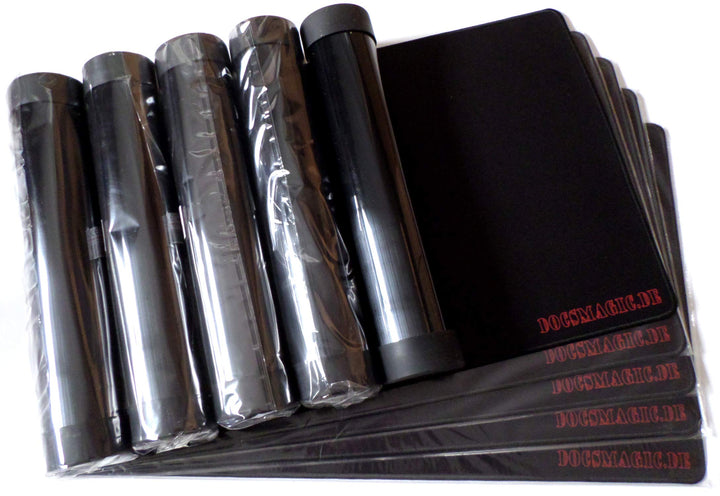 Spielmatte Trading Card Games 60x34cm 5er-Set mit Transportrolle