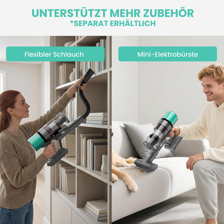 Akku-Staubsauger selbststehend 55 kPa 600 W 80 Min Laufzeit - Bild 10