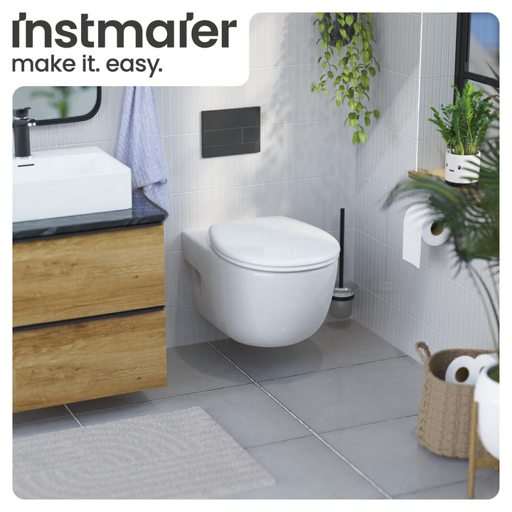 WC-Sitz oval mit Absenkautomatik Duroplast Weiß antibakteriell - Bild 9