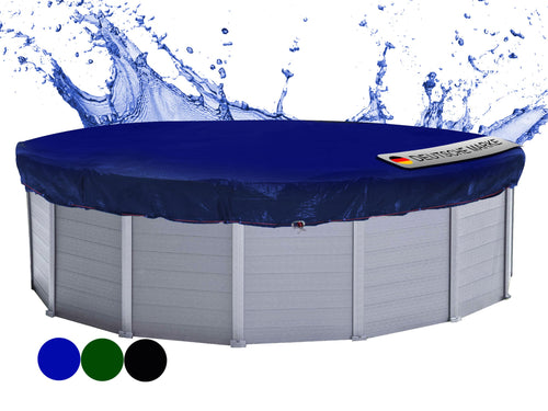 Poolabdeckplane Rund Ø 610 cm für Pools 500–550 cm PE 200 g/m²