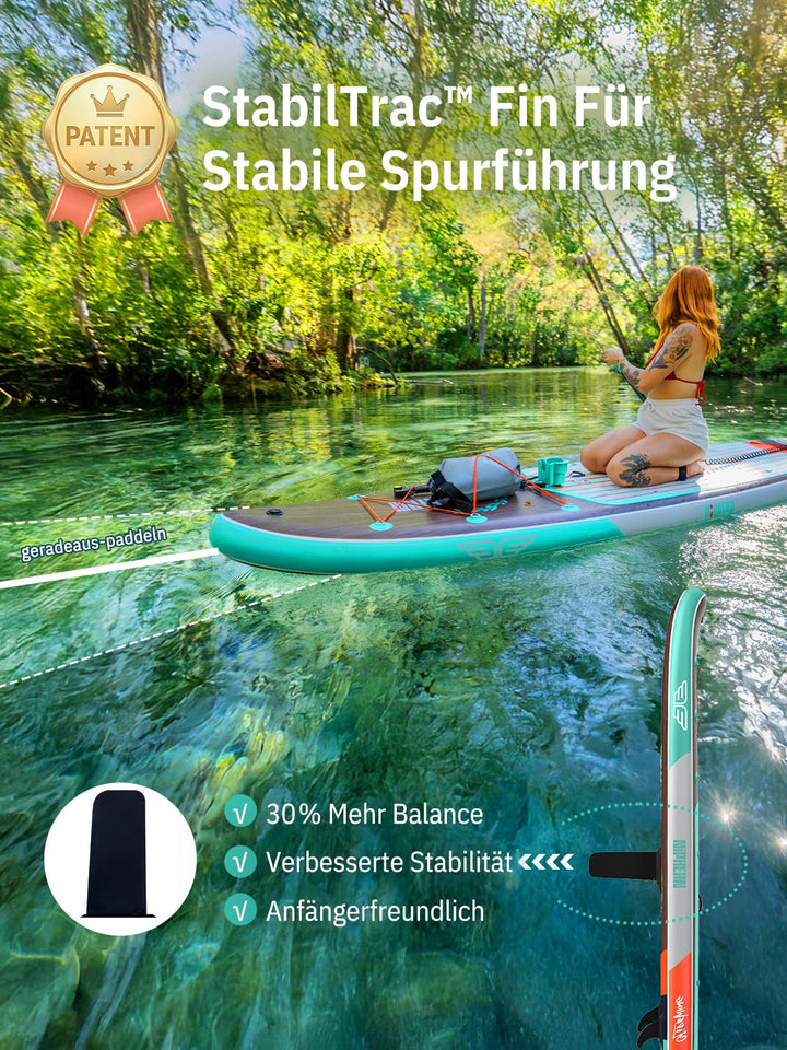 SUP Board aufblasbar XXL 335x83x15cm 250kg für 2+ Personen - Bild 6