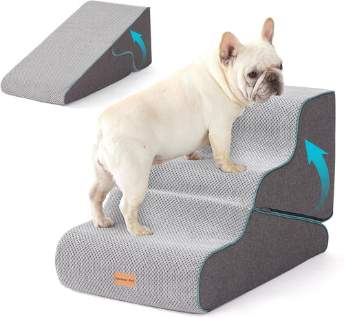 Hundetreppe 3 Stufen High Density Foam 35/42cm für kleine Hunde