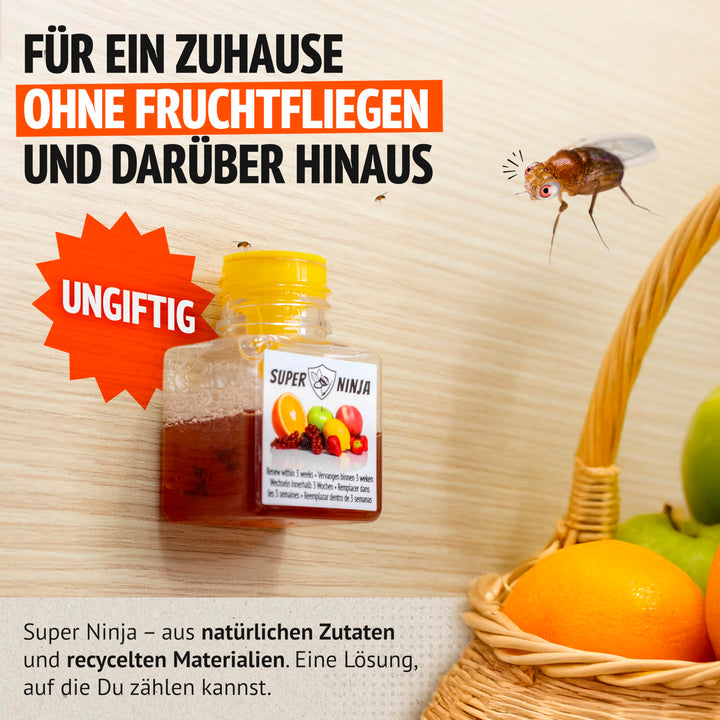 Fruchtfliegenfalle mit Flüssigköder 12er-Pack für Küche - Bild 5