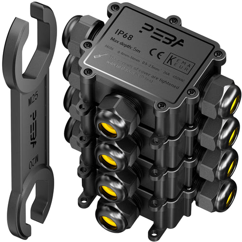 Abzweigdose IP68 wasserdicht T-Form 4–14mm Aussen 4 Stück