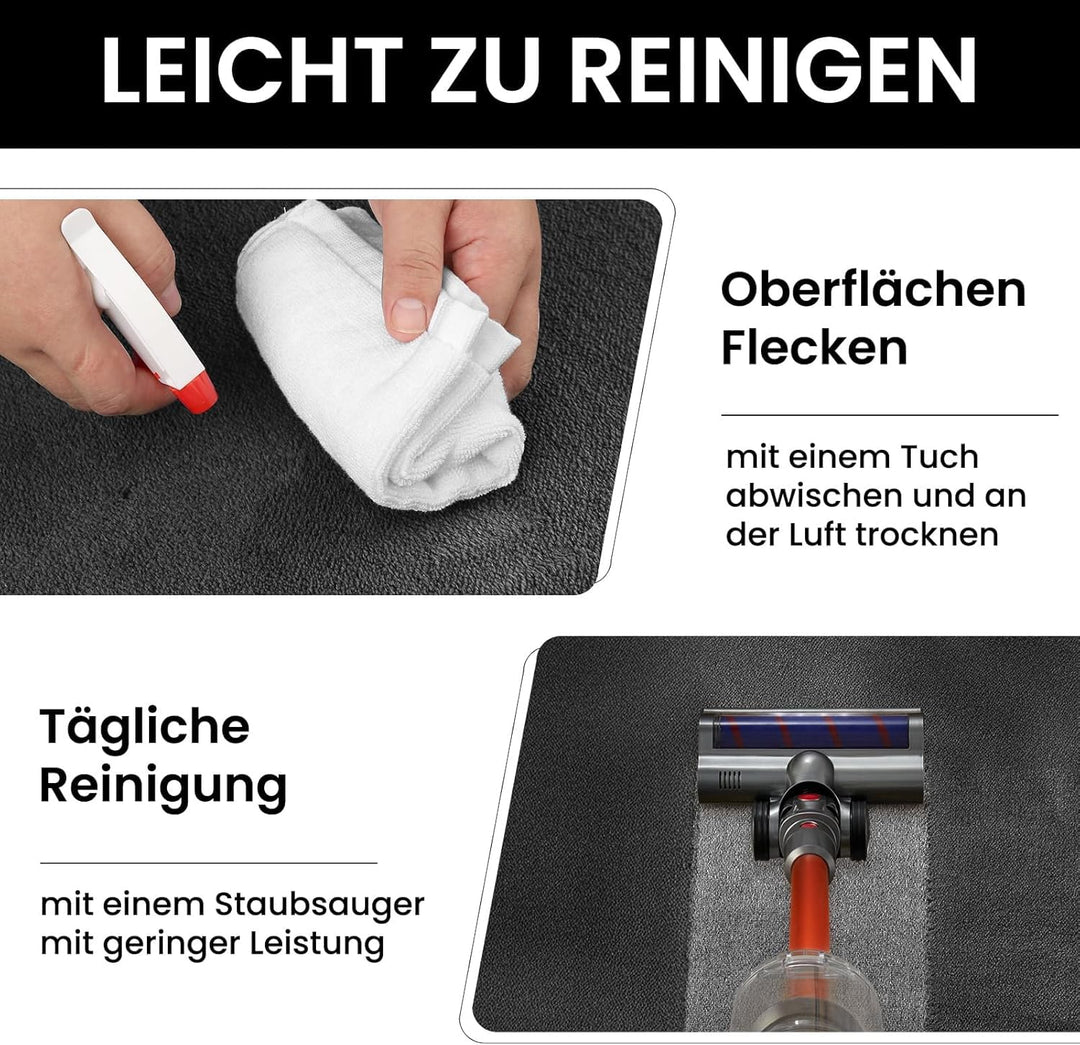 Hochflor-Teppich Dunkelgrau Weich 240x300cm Wohnzimmer Schlafzimmer - Bild 6