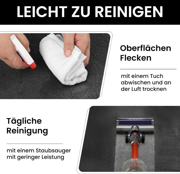 Hochflor-Teppich Dunkelgrau Weich 240x300cm Wohnzimmer Schlafzimmer - Bild 6