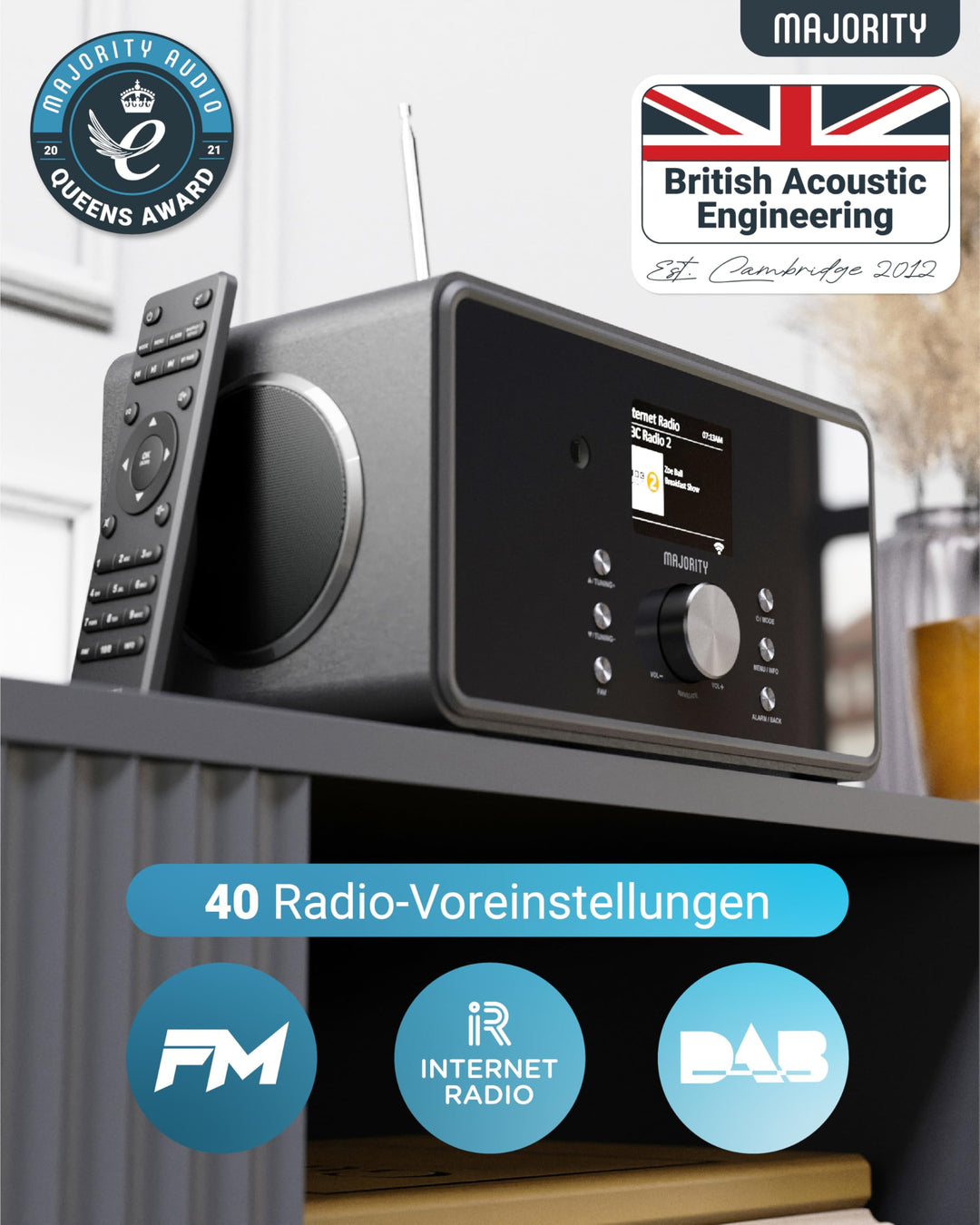 Internetradio 2.1 mit DAB+, WLAN &amp; Spotify Connect 100W - Bild 4
