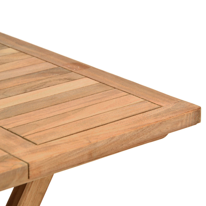 Klapptisch Teakholz quadratisch 50x50 cm für Balkon und Terrasse - Bild 4