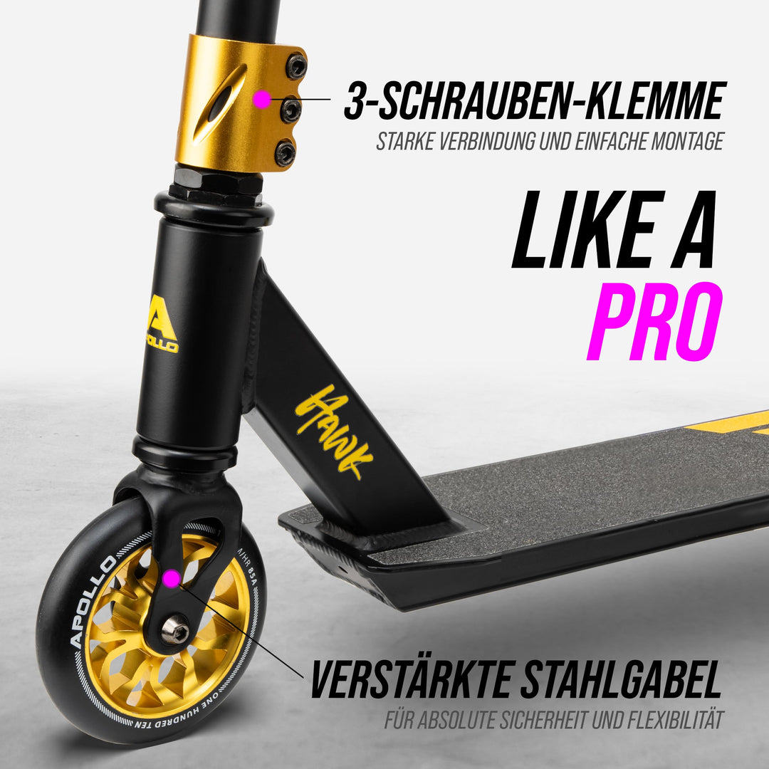 Stunt Scooter Aluminium 110mm Rollen ABEC-9 für Kinder ab 6 - Bild 2