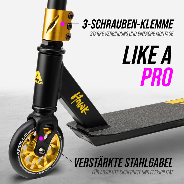 Stunt Scooter Aluminium 110mm Rollen ABEC-9 für Kinder ab 6 - Bild 2