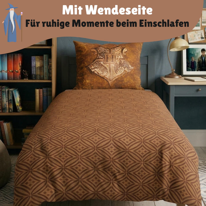 Fleece Bettwäsche-Set 2-teilig Harry Potter Wendemotiv 135x200 - Bild 4