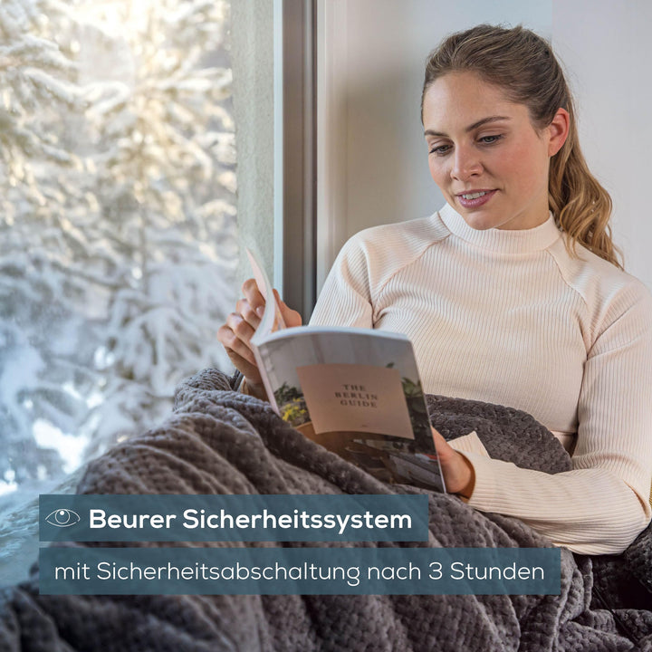 Heizdecke 180x130 cm weich 3 Stufen mit Abschaltautomatik - Bild 5