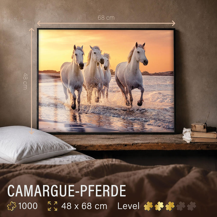 Pferde-Puzzle Camargue 1000 Teile, 68x48 cm, Premium-Pappe - Bild 4