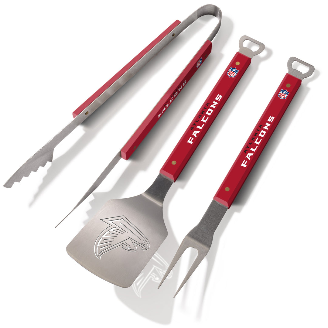 Grillset Atlanta Falcons NFL 3-teilig Edelstahl mit Team-Logo