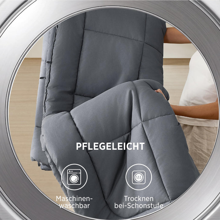 Bettdecke mit integriertem Bezug 135x200 Ganzjahres Mikrofaser - Bild 5