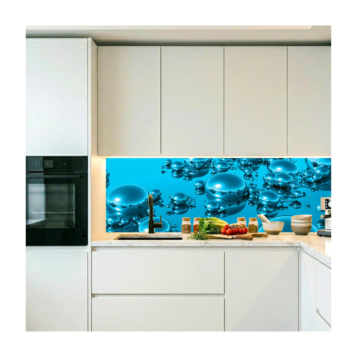 Küchenrückwand Folie selbstklebend Tropfen-Motiv 180x60 cm