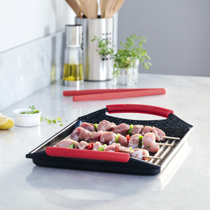 Grillplatte Aluminiumguss Antihaft PFOA-frei 33x25 cm Induktion - Bild 3