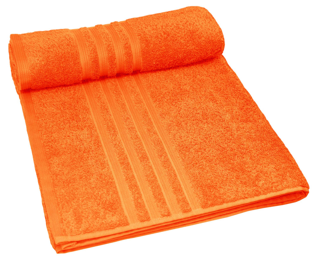 Handtücher Set 4-teilig Baumwolle 50x100 &amp; 70x140 cm Grau-Orange - Bild 5