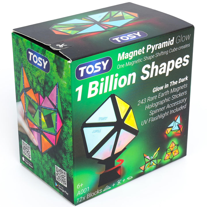 Magnet-Pyramiden-Puzzle leuchtend 12 Teile 243 Magnete STEM-Spielzeug