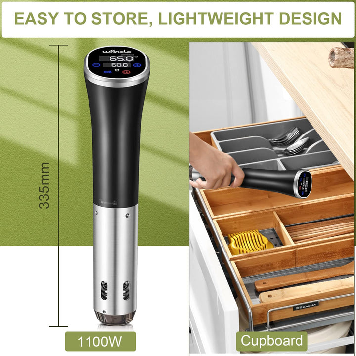 Sous-Vide-Stick 1100W IPX7 mit Timerfunktion fuer praezises Garen - Bild 4