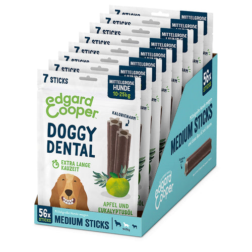 Dental Sticks Hund Eukalyptus & Apfel Medium 56 Stück getreidefrei