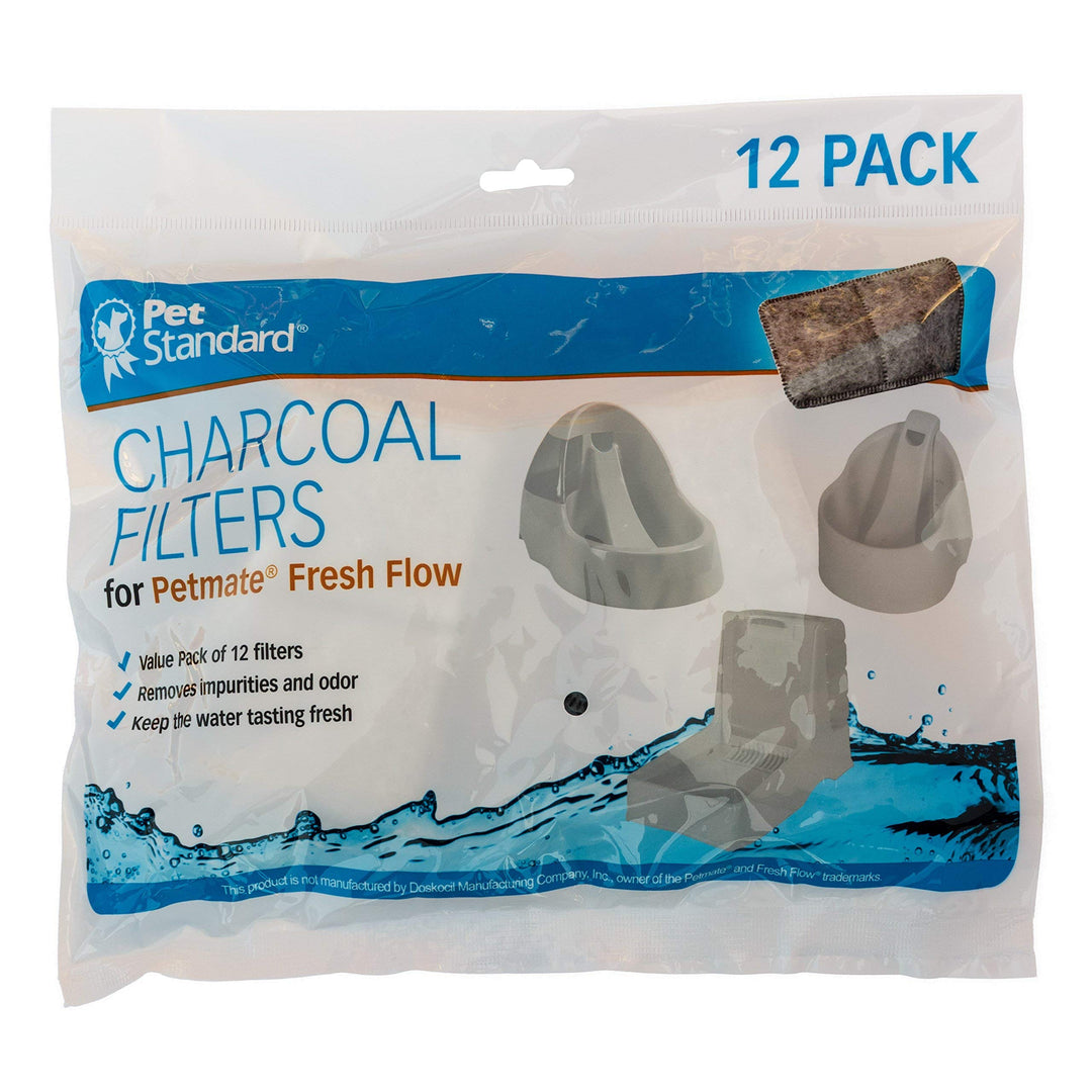 Ersatzfilter für Petmate Fresh Flow Brunnen 12er-Pack Aktivkohle - Bild 2