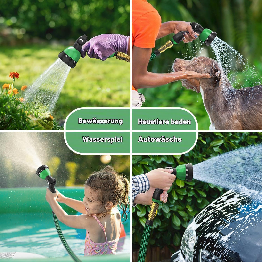 Flexibler Gartenschlauch 10-30 m ausziehbar mit 10-Funktionsdüse - Bild 7