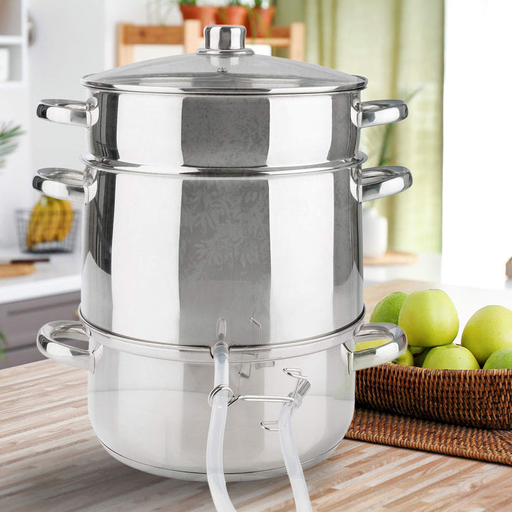 Dampfentsafter Edelstahl 15 L Induktionsgeeignet Ø 26 cm - Bild 2