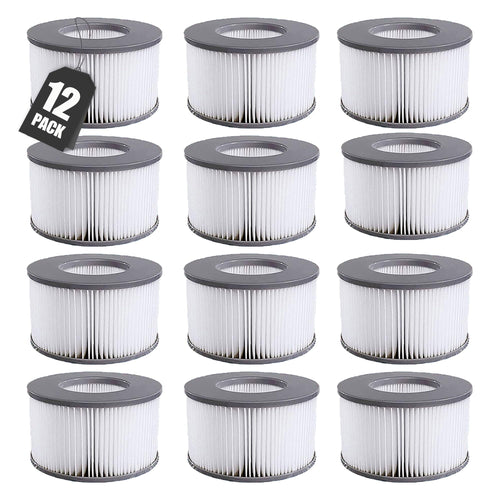 Whirlpool Filterkartusche 12er-Set für MSpa Aufblasbare Pools & Spa