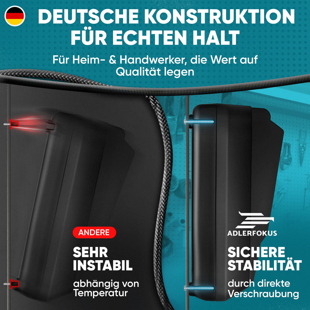 Wandhalterung Akkus &amp; Ladegeräte 18V/14V mit Lüftung, Made in Germany - Bild 5