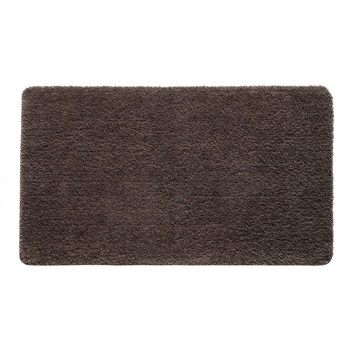 Badematte rutschfest Mikrofaser Braun 70x120 cm waschbar