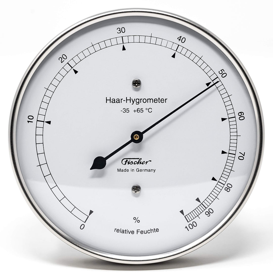 Haar-Hygrometer Edelstahl 103mm Ø für Aussen, 0–100% rF - Bild 2