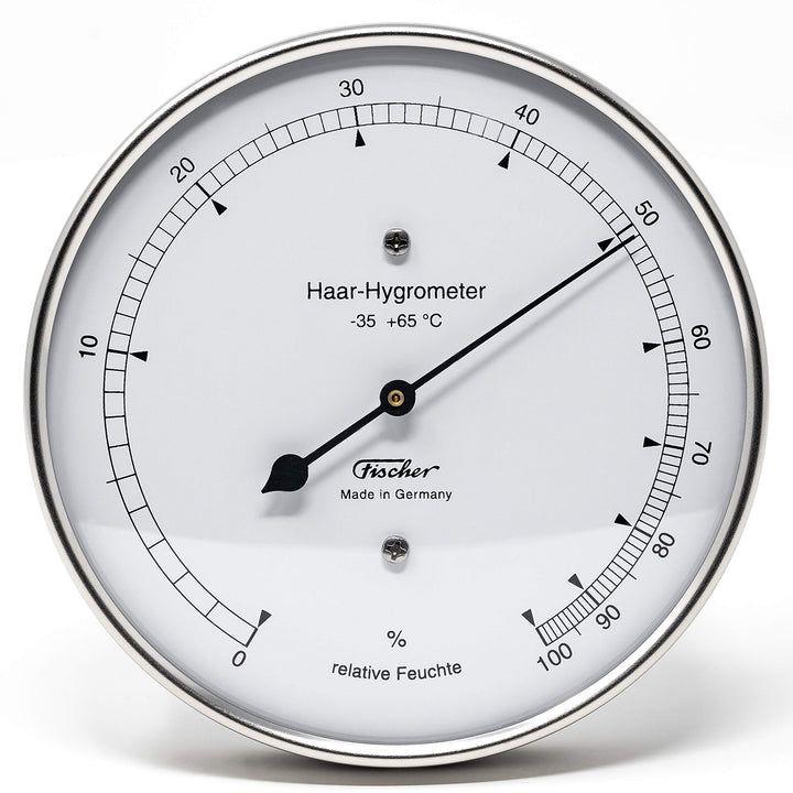 Haar-Hygrometer Edelstahl 103mm Ø für Aussen, 0–100% rF - Bild 2