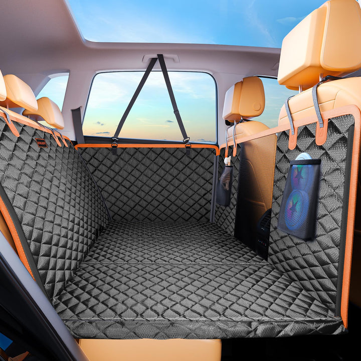 Hundedecke Auto Rücksitz wasserdicht mit Mesh-Fenster 132x63cm