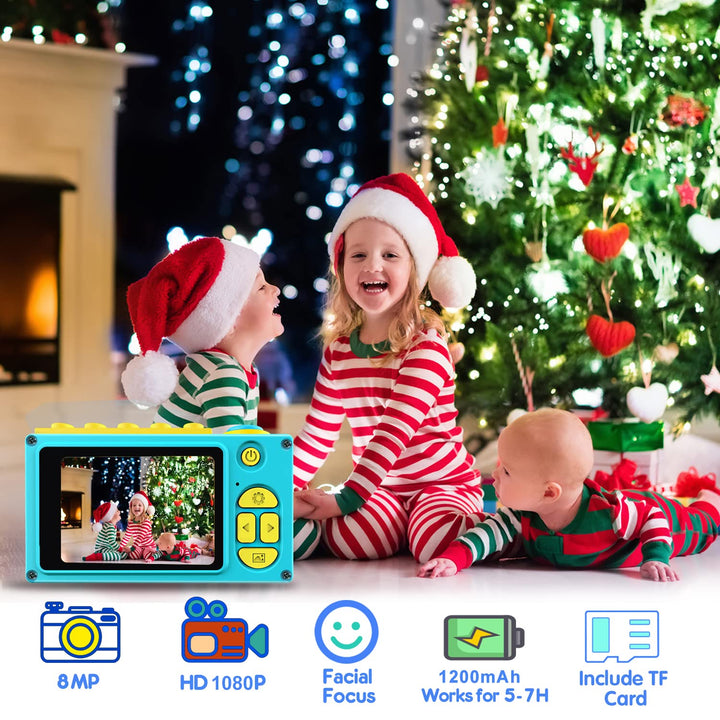 Kinderkamera Wasserdicht 8MP Full HD 1080P mit 32GB Speicherkarte - Bild 3
