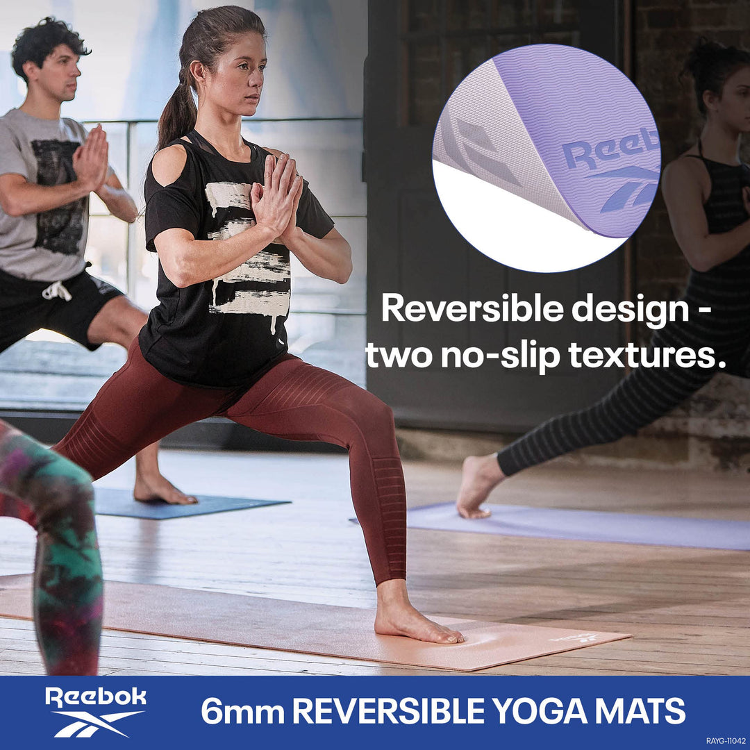 Yogamatte doppelseitig TPE/EVA 6 mm rutschfest 176x61 cm - Bild 3