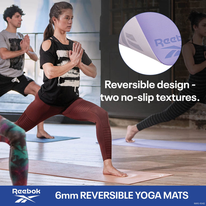 Yogamatte doppelseitig TPE/EVA 6 mm rutschfest 176x61 cm - Bild 3