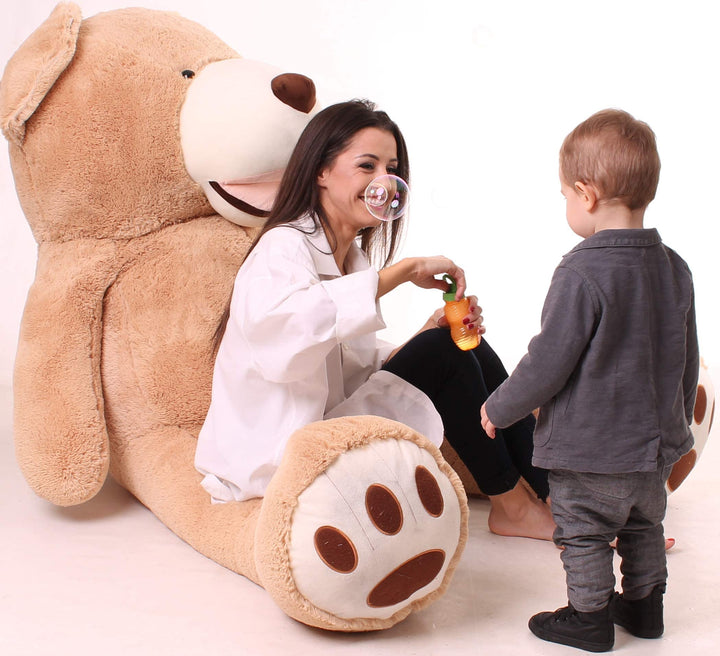 Teddybär XXL 200 cm Plüsch braun hypoallergen Kuscheltier - Bild 5