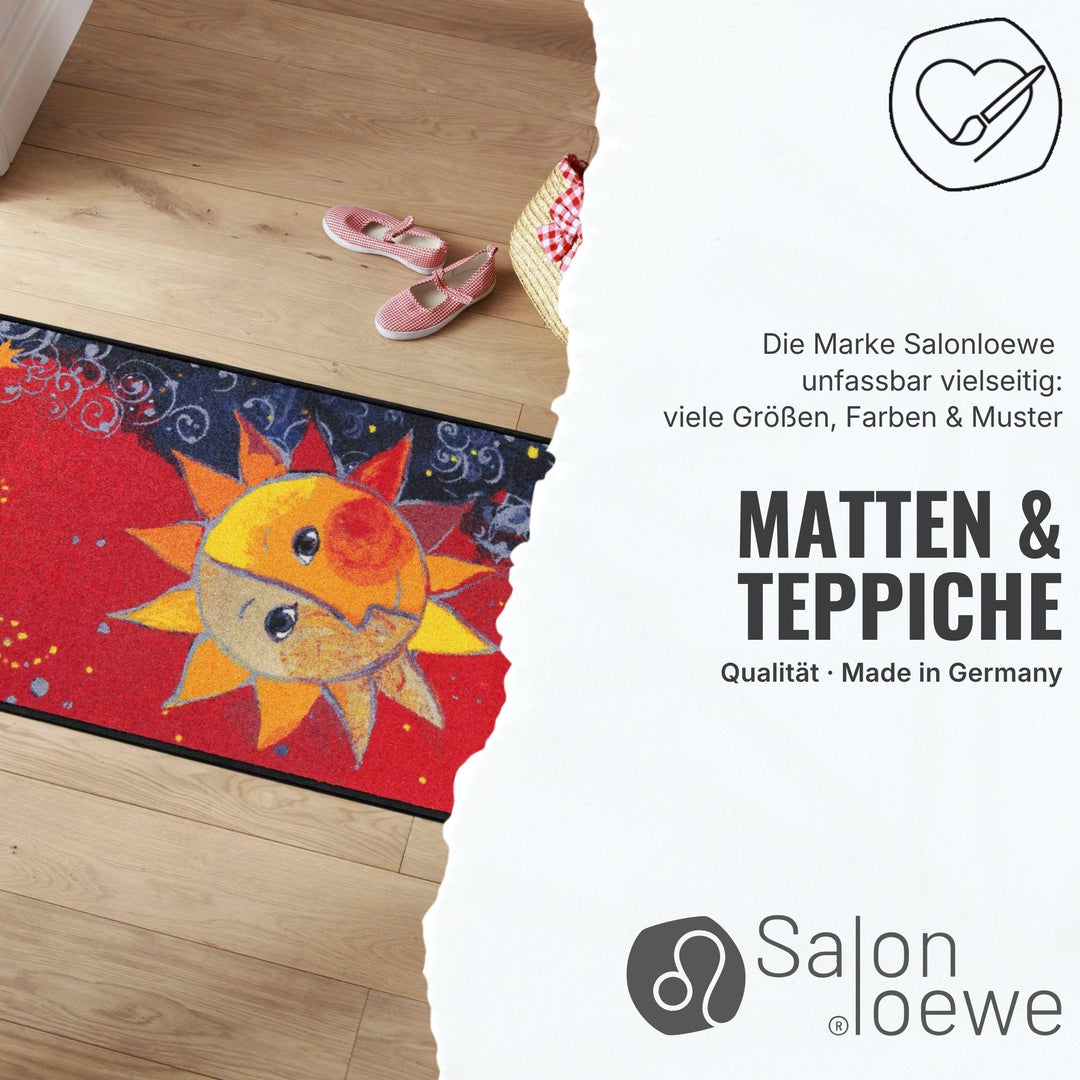 Fussmatte halbrund Katzen-Motiv Polyamid waschbar 60x85 cm - Bild 9