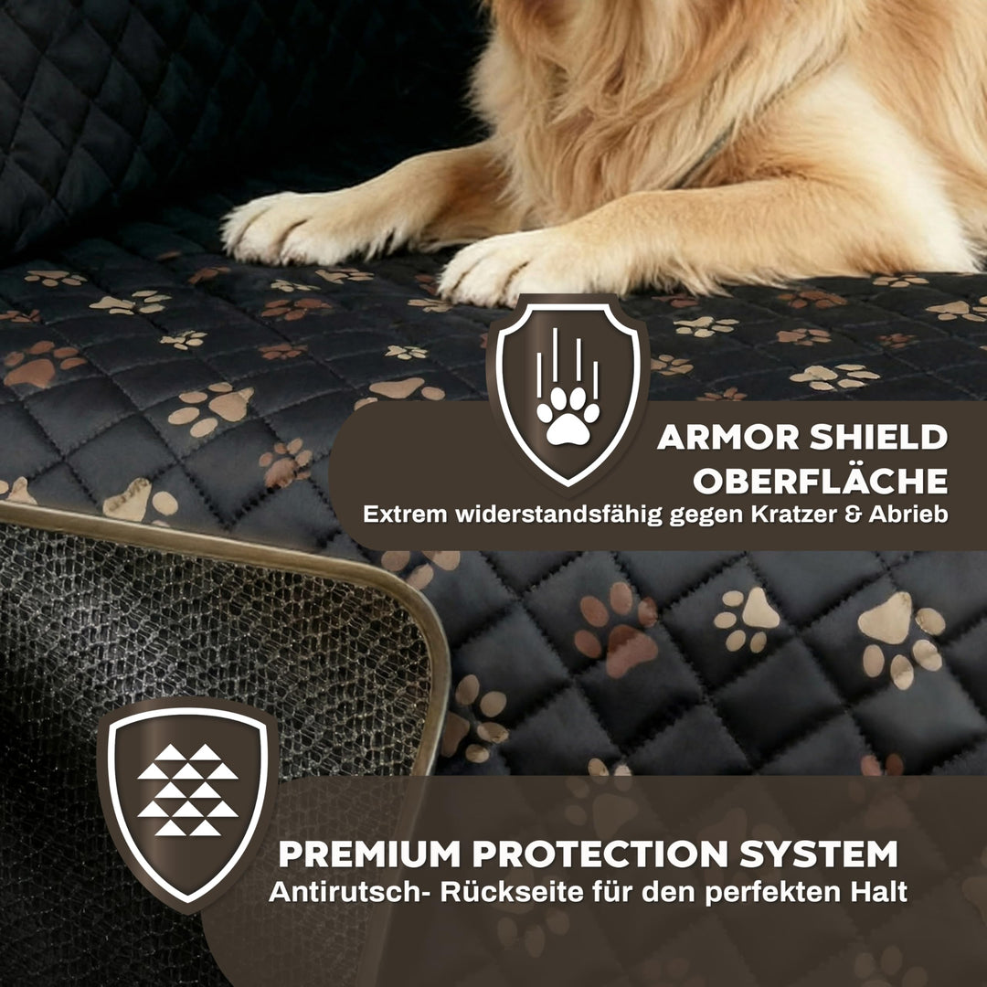 Hunde-Autoschondecke Rückbank Oxford 600D wasserdicht 137x147 cm - Bild 5