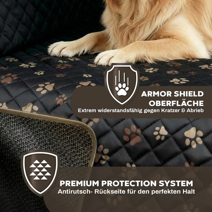 Hunde-Autoschondecke Rückbank Oxford 600D wasserdicht 137x147 cm - Bild 5