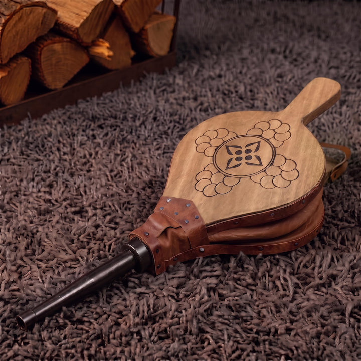 Blasebalg Kamin &amp; Grill Naturholz handgefertigt 43 cm - Bild 8